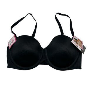 Maidenform Bra Womens 38C Black Underwire‎ Self-Expressions Stay Put Strapless